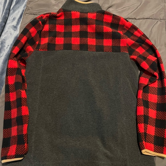 Simply Southern Red and Black Plaid Pullover - Picture 6 of 6